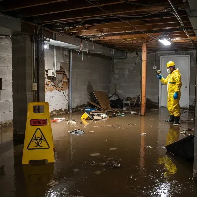 Flooded Basement Electrical Hazard in Point Clear, AL Property